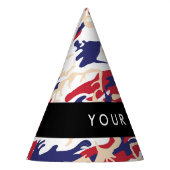 Onafhankelijkheidsdag Camouflage Jouw naam Persona Feesthoedjes (Links)