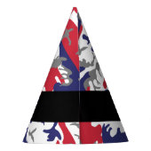 Onafhankelijkheidsdag Camouflage Jouw naam Persona Feesthoedjes (Achterkant)