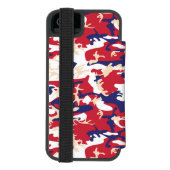 Onafhankelijkheidsdag Camouflage Jouw naam Persona Incipio iPhone Portemonnee Hoesje (Agenda Achterkant)