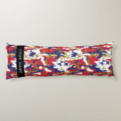 Onafhankelijkheidsdag Camouflage Jouw naam Persona Lichaamskussen (Achterkant)