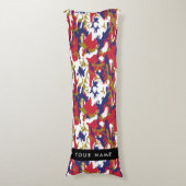 Onafhankelijkheidsdag Camouflage Jouw naam Persona Lichaamskussen (Voorkant Verticaal)