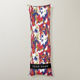 Onafhankelijkheidsdag Camouflage Jouw naam Persona Lichaamskussen