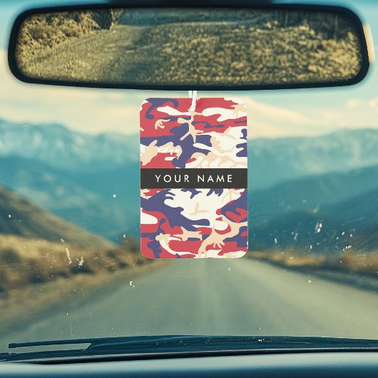 Onafhankelijkheidsdag Camouflage Jouw naam Persona Luchtverfrisser