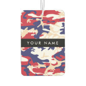 Onafhankelijkheidsdag Camouflage Jouw naam Persona Luchtverfrisser (Achterkant)