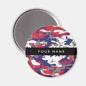Onafhankelijkheidsdag Camouflage Jouw naam Persona Magneet (Voorkant / Achterkant)