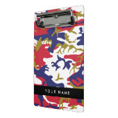 Onafhankelijkheidsdag Camouflage Jouw naam Persona Mini Klembord (Angled2)