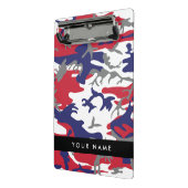Onafhankelijkheidsdag Camouflage Jouw naam Persona Mini Klembord (Angled2)