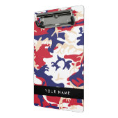 Onafhankelijkheidsdag Camouflage Jouw naam Persona Mini Klembord (Angled2)