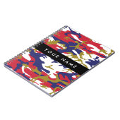 Onafhankelijkheidsdag Camouflage Jouw naam Persona Notitieboek (Linkerzijde)