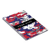 Onafhankelijkheidsdag Camouflage Jouw naam Persona Notitieboek (Rechterzijde)