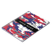 Onafhankelijkheidsdag Camouflage Jouw naam Persona Notitieboek (Linkerzijde)