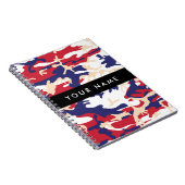 Onafhankelijkheidsdag Camouflage Jouw naam Persona Notitieboek (Rechterzijde)