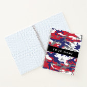 Onafhankelijkheidsdag Camouflage Jouw naam Persona Notitieboek (Binnen)