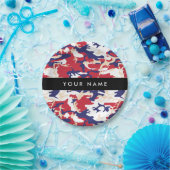 Onafhankelijkheidsdag Camouflage Jouw naam Persona Papieren Bordje (Feest)