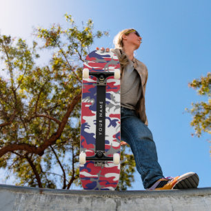 Onafhankelijkheidsdag Camouflage Jouw naam Persona Persoonlijk Skateboard