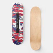 Onafhankelijkheidsdag Camouflage Jouw naam Persona Persoonlijk Skateboard (Voorkant)