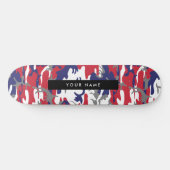 Onafhankelijkheidsdag Camouflage Jouw naam Persona Persoonlijk Skateboard (Horizontaal)