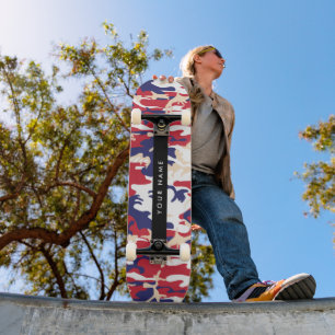 Onafhankelijkheidsdag Camouflage Jouw naam Persona Persoonlijk Skateboard