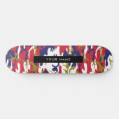 Onafhankelijkheidsdag Camouflage Jouw naam Persona Persoonlijk Skateboard (Horizontaal)