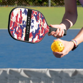 Onafhankelijkheidsdag Camouflage Jouw naam Persona Pickleball Paddle