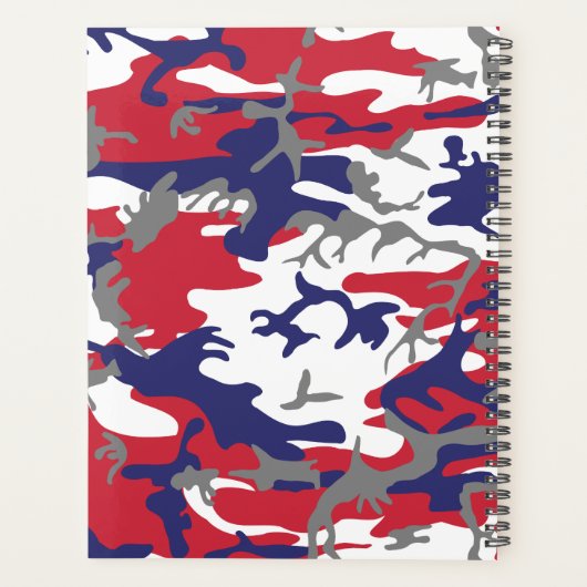 Onafhankelijkheidsdag Camouflage Jouw naam Persona Planner (Achterkant)