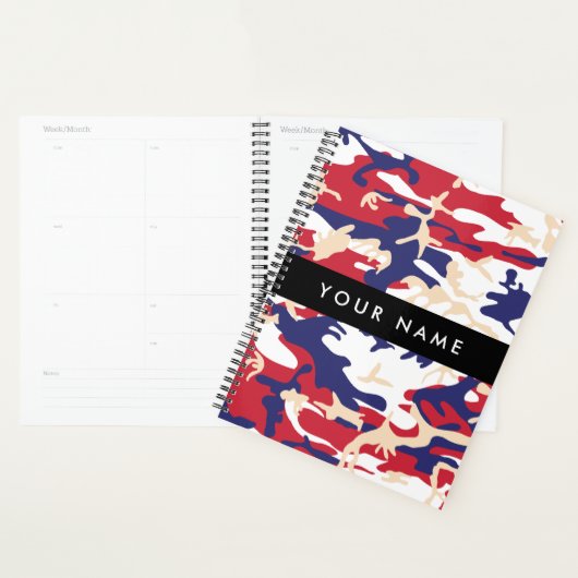 Onafhankelijkheidsdag Camouflage Jouw naam Persona Planner (Display)