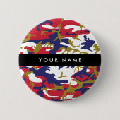 Onafhankelijkheidsdag Camouflage Jouw naam Persona Ronde Button 5,7 Cm (Voorkant)