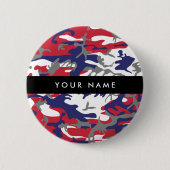 Onafhankelijkheidsdag Camouflage Jouw naam Persona Ronde Button 5,7 Cm (Voorkant)