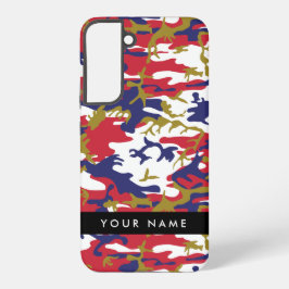 Onafhankelijkheidsdag Camouflage Jouw naam Persona Samsung Galaxy Hoesje