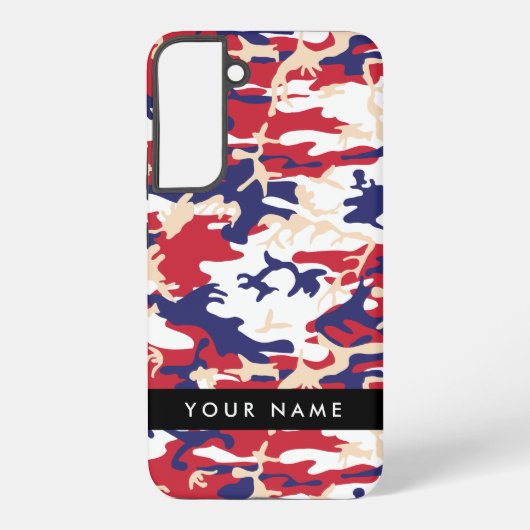 Onafhankelijkheidsdag Camouflage Jouw naam Persona Samsung Galaxy Hoesje (Achterkant)