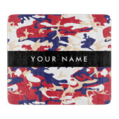 Onafhankelijkheidsdag Camouflage Jouw naam Persona Snijplank (Voorkant)