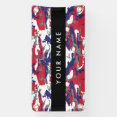 Onafhankelijkheidsdag Camouflage Jouw naam Persona Spandoek (Verticaal)