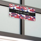 Onafhankelijkheidsdag Camouflage Jouw naam Persona Spandoek (Buitenkant Gebouw)