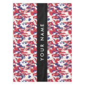 Onafhankelijkheidsdag Camouflage Jouw naam Persona Tafelkleed (Voorkant)