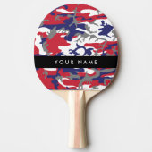 Onafhankelijkheidsdag Camouflage Jouw naam Persona Tafeltennisbatje (Voorkant)