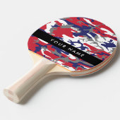 Onafhankelijkheidsdag Camouflage Jouw naam Persona Tafeltennisbatje (Voorkant Gekanteld)