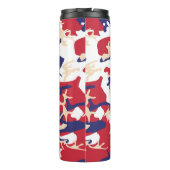 Onafhankelijkheidsdag Camouflage Jouw naam Persona Thermosbeker (Achterkant)