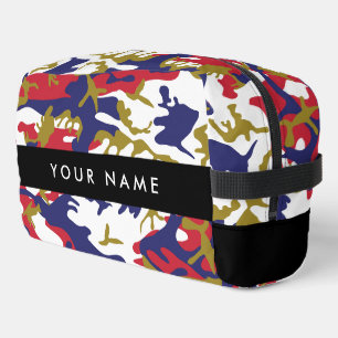 Onafhankelijkheidsdag Camouflage Jouw naam Persona Toilettasje