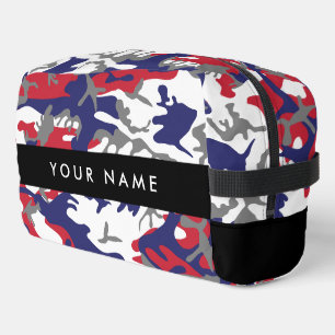 Onafhankelijkheidsdag Camouflage Jouw naam Persona Toilettasje