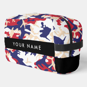Onafhankelijkheidsdag Camouflage Jouw naam Persona Toilettasje