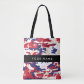 Onafhankelijkheidsdag Camouflage Jouw naam Persona Tote Bag (Voorkant)