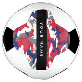 Onafhankelijkheidsdag Camouflage Jouw naam Persona Voetbal (Gedraaid)