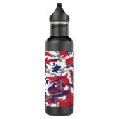 Onafhankelijkheidsdag Camouflage Jouw naam Persona Waterfles (Rechts)