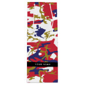 Onafhankelijkheidsdag Camouflage Jouw naam Persona Wijn Cadeautas (Voorkant)