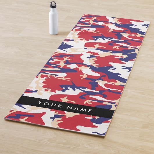 Onafhankelijkheidsdag Camouflage Jouw naam Persona Yogamat (In situ)