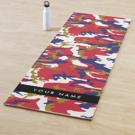 Onafhankelijkheidsdag Camouflage Jouw naam Persona Yogamat