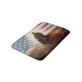 Onafhankelijkheidsdag cowboy afbeelding. badmat (Gekanteld)