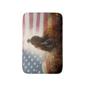 Onafhankelijkheidsdag cowboy afbeelding. badmat (Voorkant Verticaal)