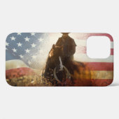 Onafhankelijkheidsdag cowboy afbeelding. Case-Mate iPhone case (Achterkant (horizontaal))