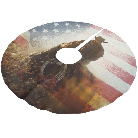 Onafhankelijkheidsdag cowboy afbeelding. kerstboom rok (Gekanteld)